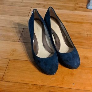 Calvin Klein Wedges 8.5 Blue